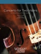 Concerto for Two Violins Orchestra sheet music cover